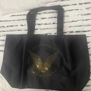 Victoria's Secret Black and Gold Fashion Show Tote